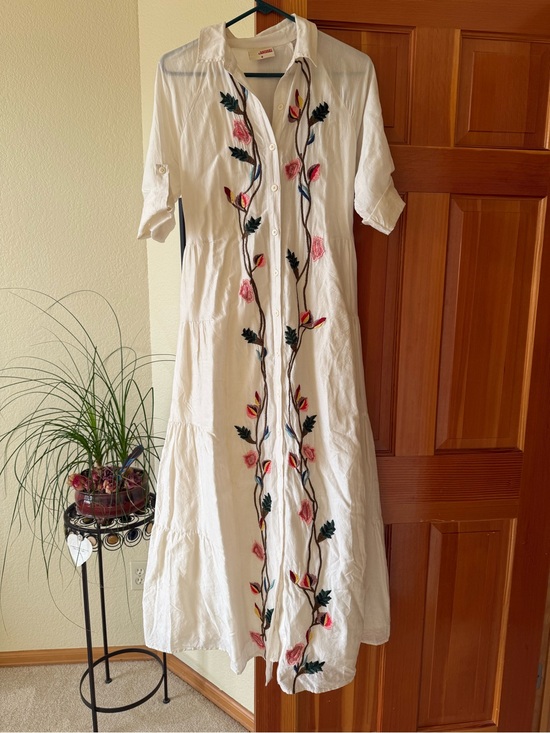 Anthropologie Dresses & Skirts - Samant Chauhan Anthropologie Embroidered Maxi Dress
